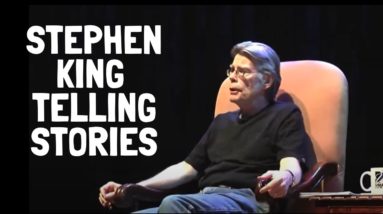 Enjoy watching Stephen King telling stories and learn about storytelling from a master of the art