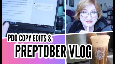 WRITING DATES & NaNo BRAINSTORMING | Preptober + Copy Edit Vlog